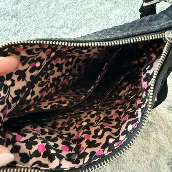 Vera Bradley Quilted Black Shoulder Bag - Picture 4 of 4